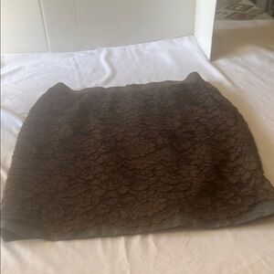 LOFT Brown Lace Pencil Skirt